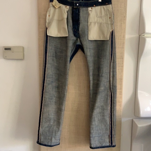 Junya watanabe double pocket, scarf pocket segment salvage jeans - Picture 13 of 13